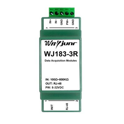 電阻電位器電子尺轉網絡Modbus TCP和MQTT網絡數據采集模塊 WJ183